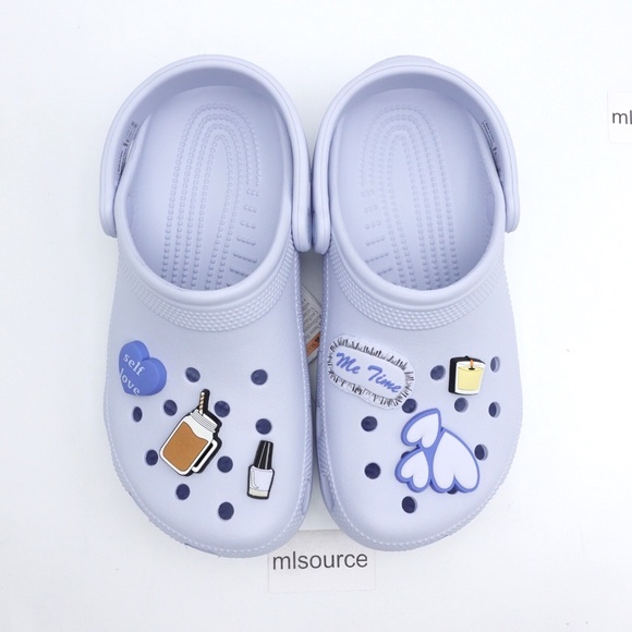 NEW Crocs Classic Clogs Self Care 209919-5AF Dreamscape - Picture 2 of 7